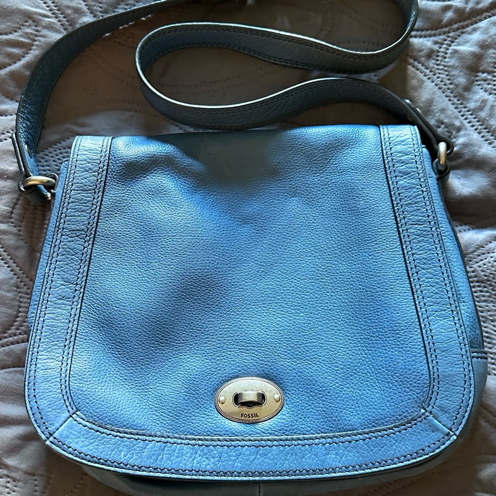 Fossil all leather crossbody